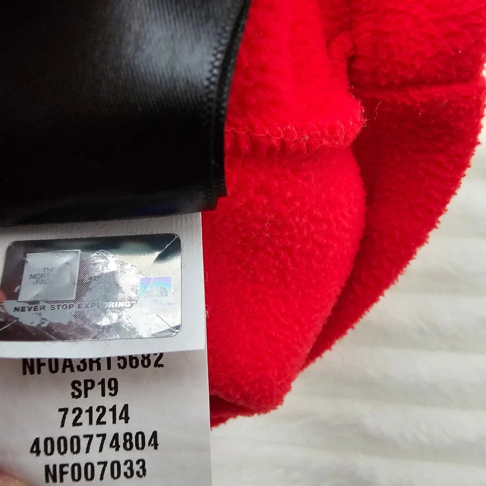 The North Face Mens Denali Fleece Jacket Large Red Black Gorpcore Outdoor